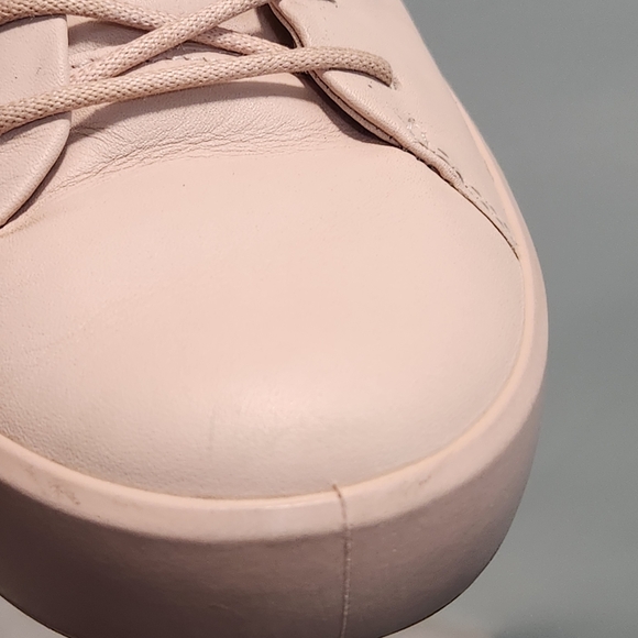 ECCO Soft8W Comfort Sneakers Women's Size 6 Pink Leather LaceUp Shoes Monochrome - Picture 10 of 13